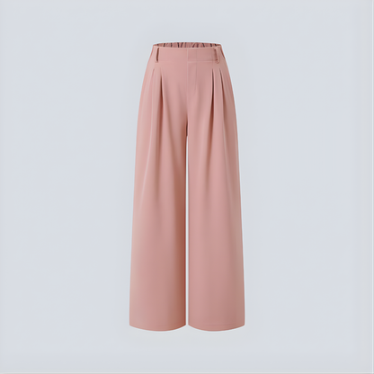 Veloura™ – Lockere Waffel-Hose mit hohem Bund