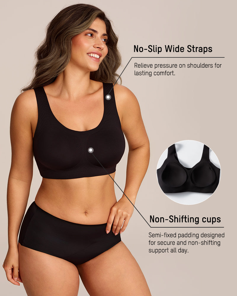 Lifting Wire-Free Antibacterial Jelly Bra