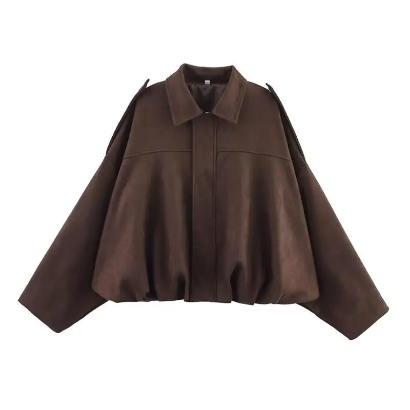 Weichlux™ – Oversize Wildlederjacke