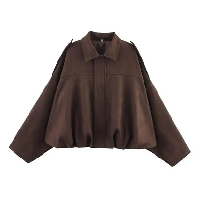 Weichlux™ – Oversize Wildlederjacke